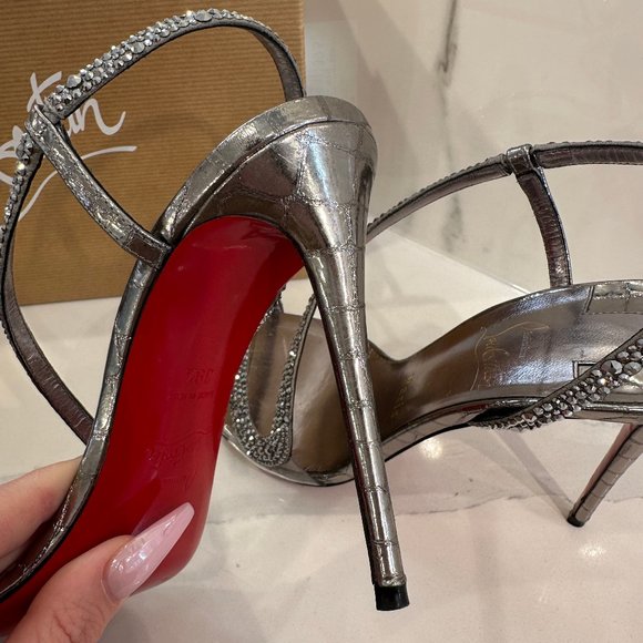 Rosalie 100 mm Crystal Embellished Slingback Sandal - Picture 6 of 7